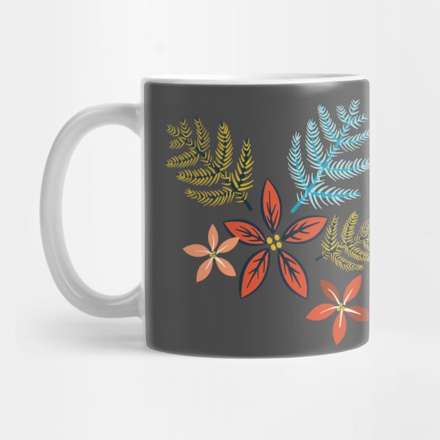 Cute Pine & Poinsettia by SWON Design